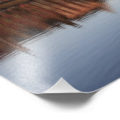 The Hague skyline in Nederland Foto Afdruk (Hoek)