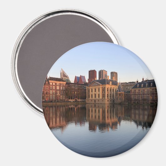 The Hague skyline in Nederland Magneet (Voorkant / Achterkant)