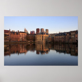 The Hague skyline in Nederland Poster