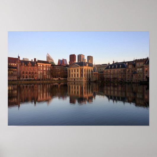 The Hague skyline in Nederland Poster (Voorkant)