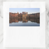The Hague skyline in Nederland Rechthoekige Sticker (Tas)