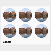 The Hague skyline in Nederland Ronde Sticker (Vel)