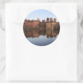 The Hague skyline in Nederland Ronde Sticker (Tas)