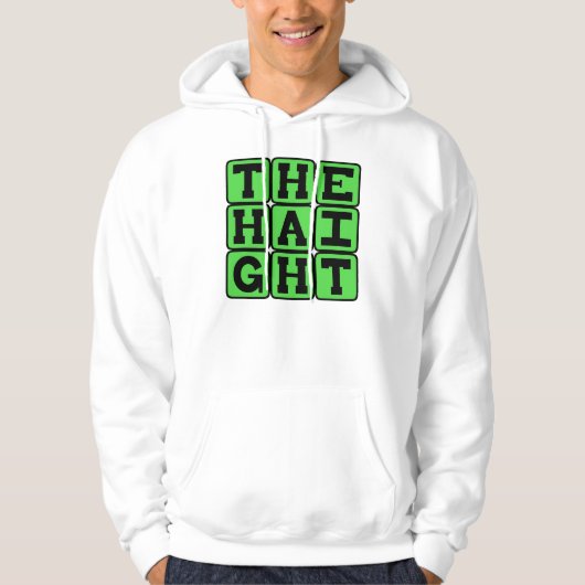 The Haight, San Francisco District Hoodie (Voorkant)