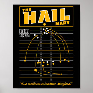The Hail Mary beroemd gemaakt door Washington Poster