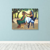 The Hairdresser 2001 Canvas Afdruk (Insitu (Houten vloer))