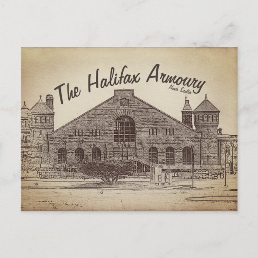 The Halifax Armory Briefkaart (Voorkant)
