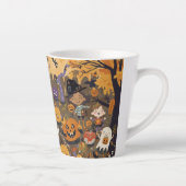 The halloween kids party latte Mug Latte Mok (Rechts)