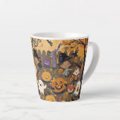 The halloween kids party latte  Mug Latte Mok (Rechterhoek)