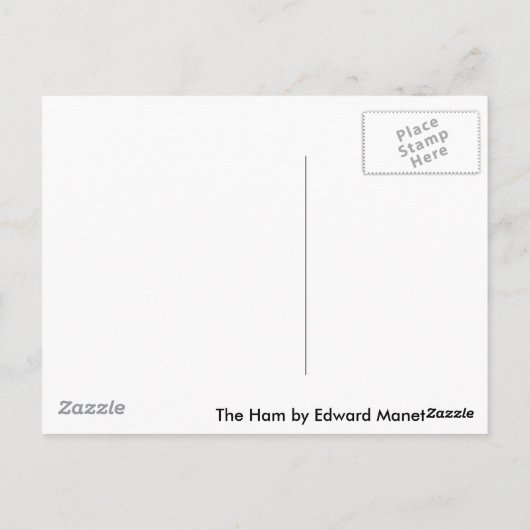 The Ham by Edward Manet Briefkaart (Achterkant)