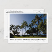 The hammock at the Plantation Manager's House Briefkaart (Voorkant / Achterkant)