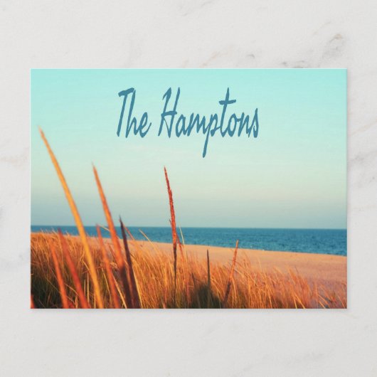 The Hampton Beach Long Island New York Briefkaart (Voorkant)