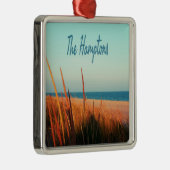 The Hampton Beach Long Island New York Metalen Ornament (Rechts)