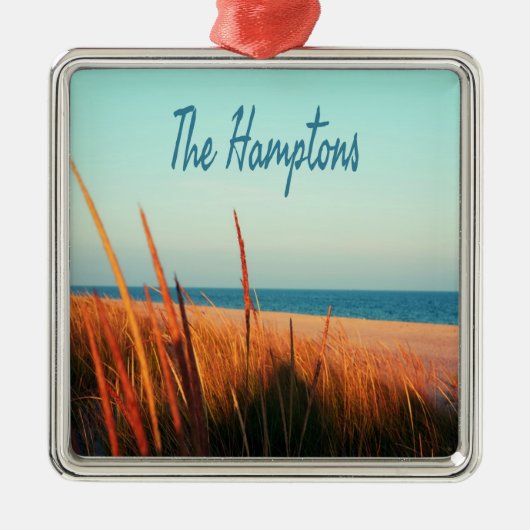 The Hampton Beach Long Island New York Metalen Ornament (Voorkant)