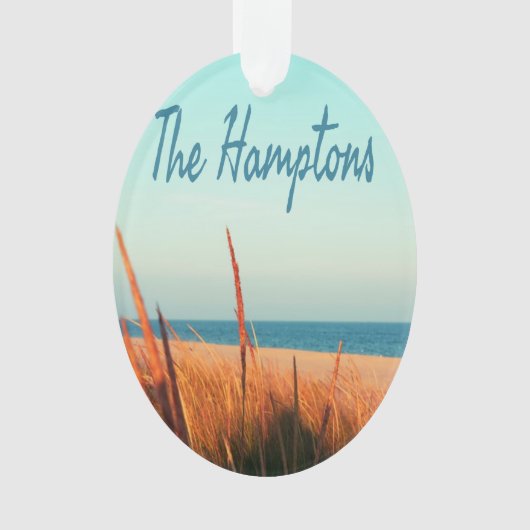 The Hampton Beach Long Island New York Ornament (voorkant)