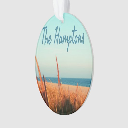 The Hampton Beach Long Island New York Ornament (voorkant)