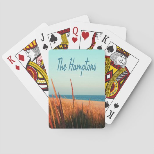 The Hampton Beach Long Island New York Pokerkaarten (Achterkant)