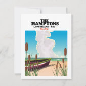 The Hamptons Long Island NYC, reisposter. (Achterkant)