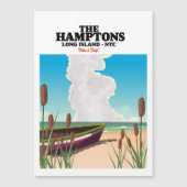 The Hamptons Long Island NYC, reisposter. (Voorkant)