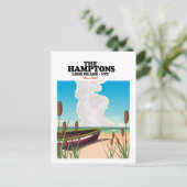 The Hamptons Long Island NYC, reisposter. Briefkaart (Staand voorkant)