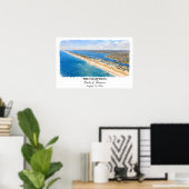 The Hamptons New York Poster, Watercolor, Custom Poster (Thuiskantoor)