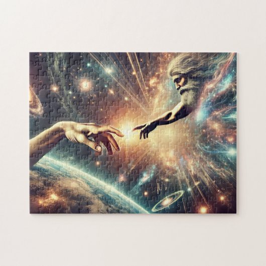 The Hands of Creation Cosmic Legpuzzel (Horizontaal)