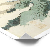 The Hanging Cloud Bridge, Hokusai, 1834 Poster (Hoek)