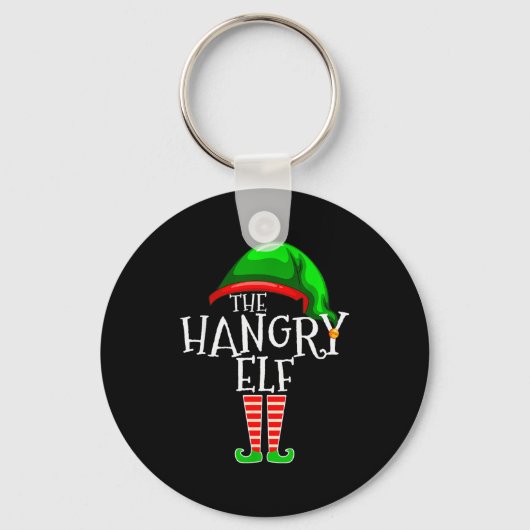 The Hangry Elf Family Matching Group Christmas Fun Sleutelhanger (Voorkant)