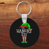 The Hangry Elf Family Matching Group Christmas Fun Sleutelhanger (Voorkant)