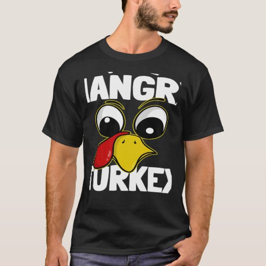 The hangry Turkey Family Group Matching Thanksgivi T-shirt (Voorkant)
