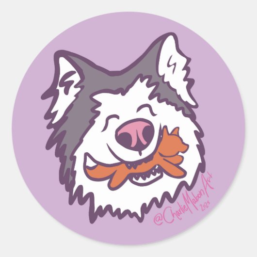 The happiest hoosker round sticker sheet (Voorkant)