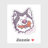 The happiest hoosker sticker  (Vel)