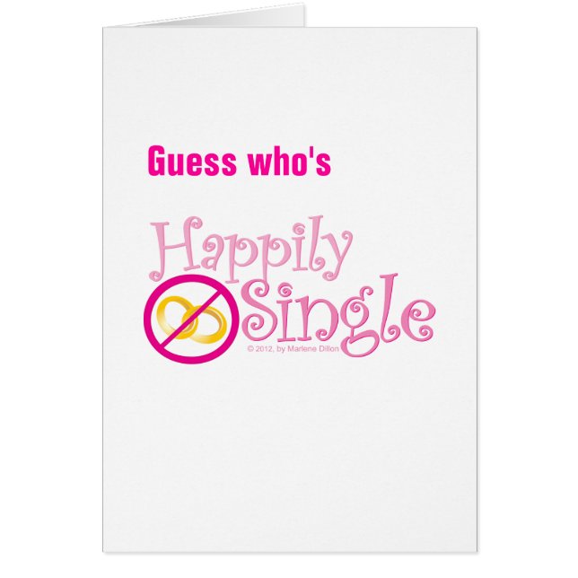 The Happily Single Collectie van MDillon Design (Voorkant)