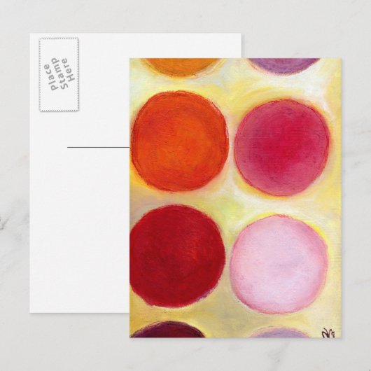 The Happy Dots 6 Briefkaart (Voorkant / Achterkant)