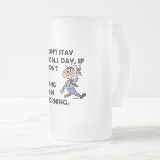 The Happy Drinker Matglas Bierpul (Voorkant rechts)