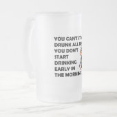 The Happy Drinker Matglas Bierpul (Voorkant links)