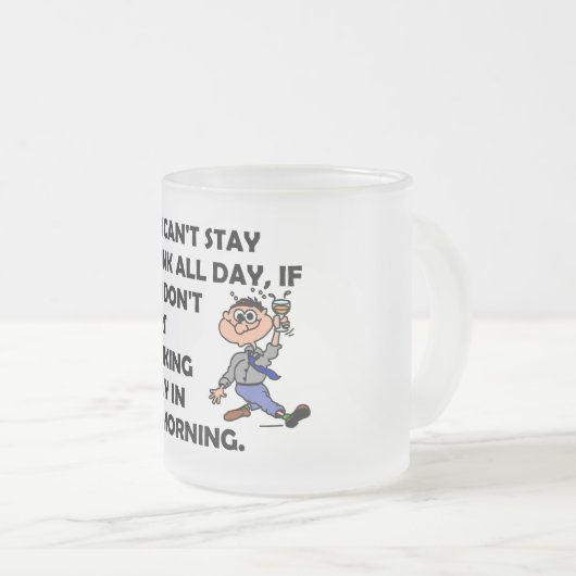 The Happy Drinker Matglas Koffiemok (Voorkant rechts)