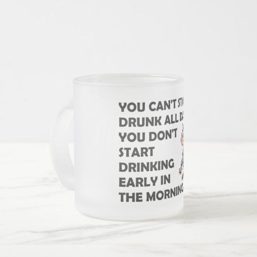 The Happy Drinker Matglas Koffiemok (Voorkant links)