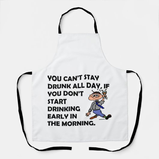 The Happy Drinker Schort (Voorkant)