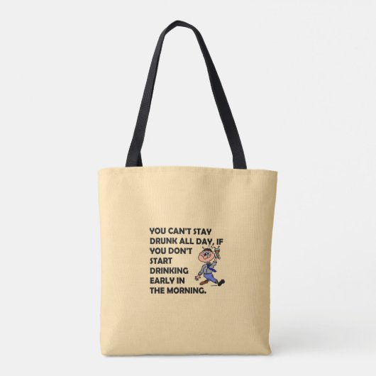 The Happy Drinker Tote Bag (Achterkant)