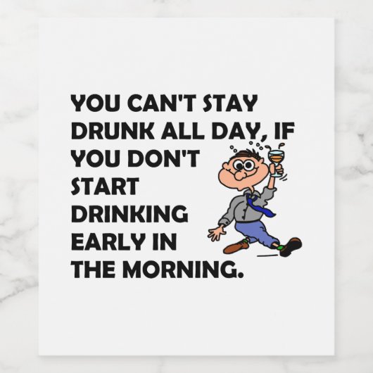 The Happy Drinker Wijn Etiket (Enkel label)