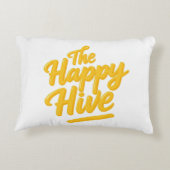 the happy hive accent kussen (Achterkant)