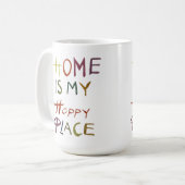 The Happy Introvert “Home Is My Happy Place” Koffiemok (Voorkant links)