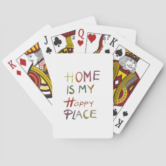 The Happy Introvert “Home Is My Happy Place” Pokerkaarten