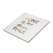The Happy Introvert “Home Is My Happy Place” Tegeltje (Zijkant)