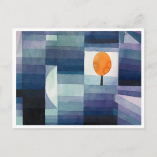 The Harbinger of Autumn (1922) van Paul Klee Briefkaart