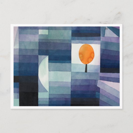 The Harbinger of Autumn (1922) van Paul Klee Briefkaart (Voorkant)