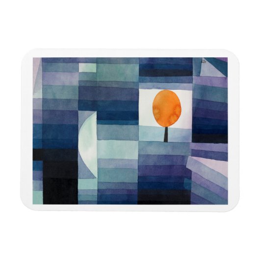 The Harbinger of Autumn (1922) van Paul Klee Magneet (Horizontaal)