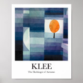 The Harbinger of Autumn by Paul Klee Poster (Voorkant)