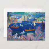 The Harbour at Herring Gut, 1925, door N.C. Wyeth Briefkaart (Voorkant / Achterkant)